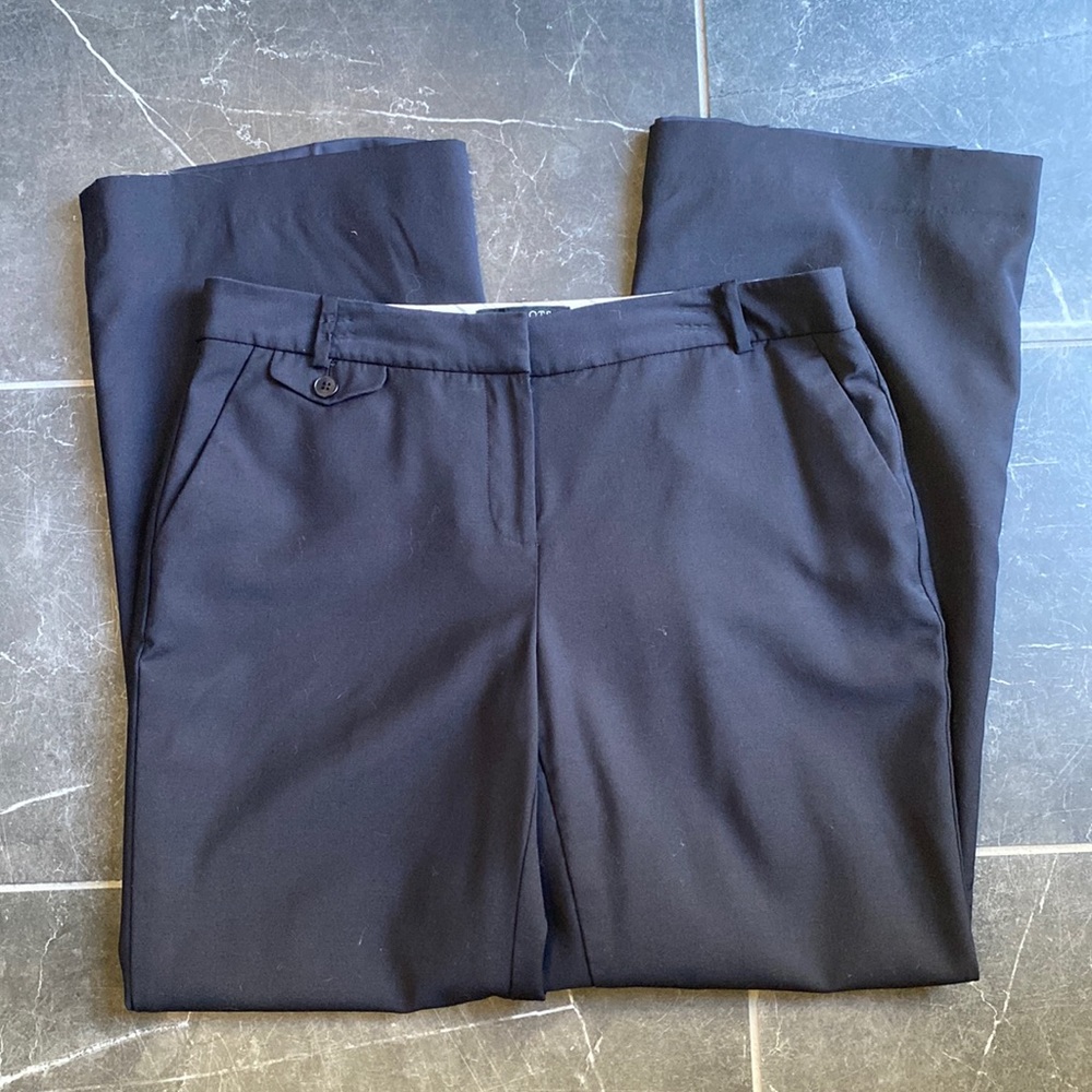 Talbots black signature flair pants 8P